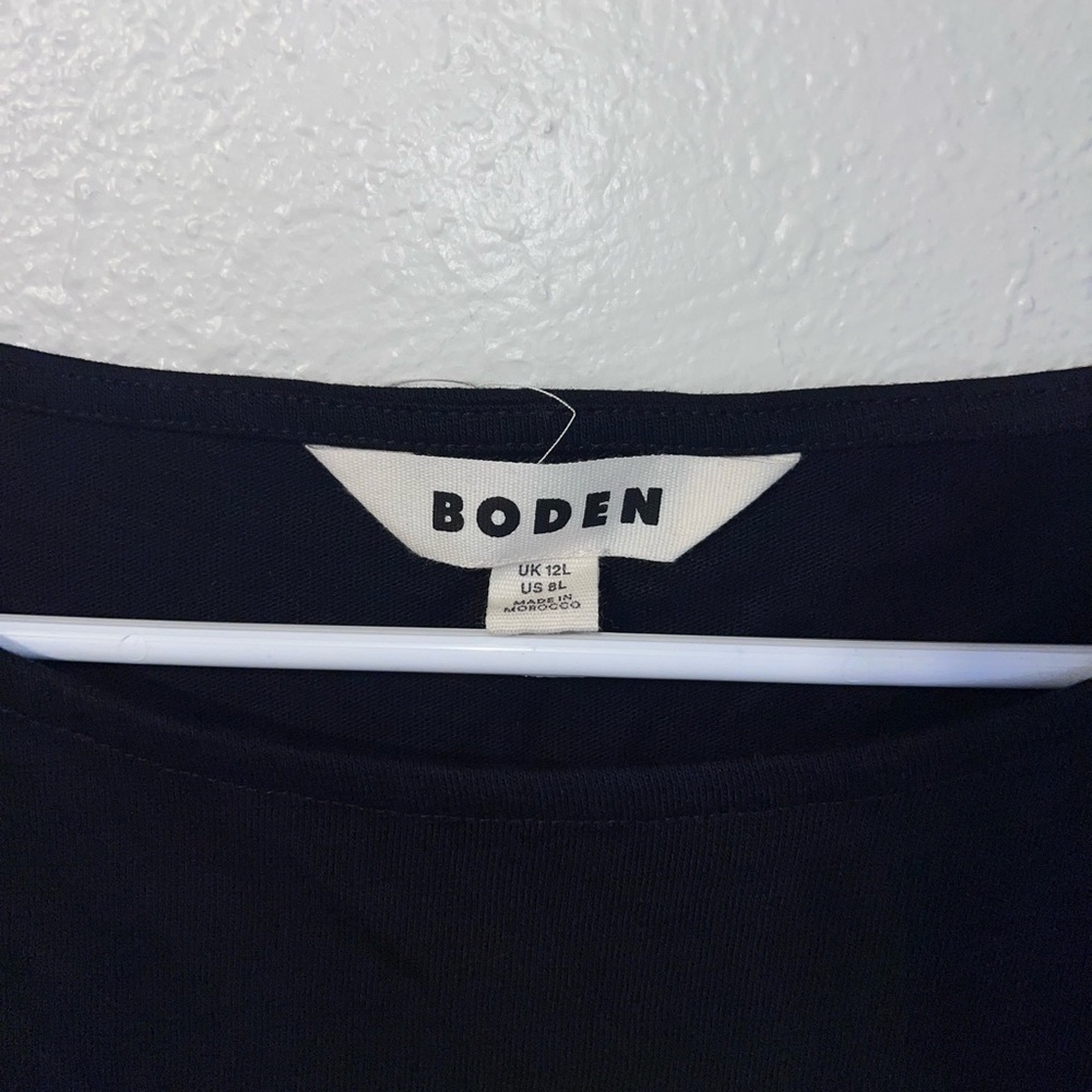 Boden Black Tee Shirt Midi Dress - Picture 2 of 5